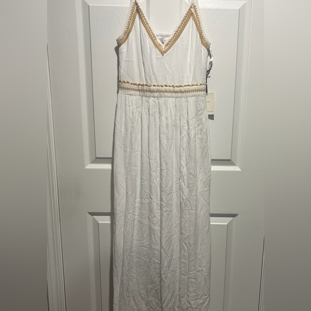 🤍 NWT Japna White Boho Maxi Dress | Size Small 🤍